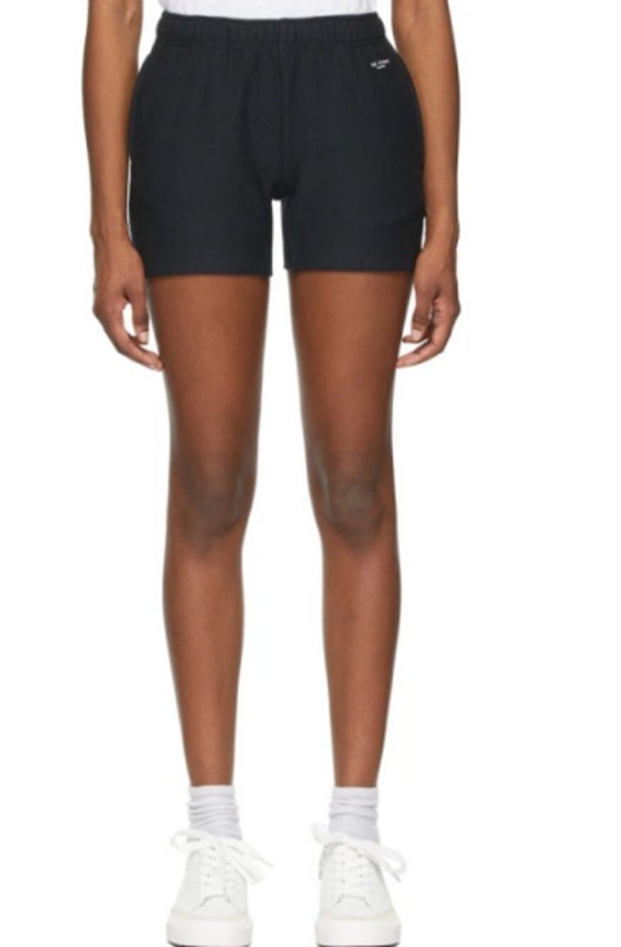 Rag & Bone Black Terry City Sweat Shorts Size Medium Organic Cotton